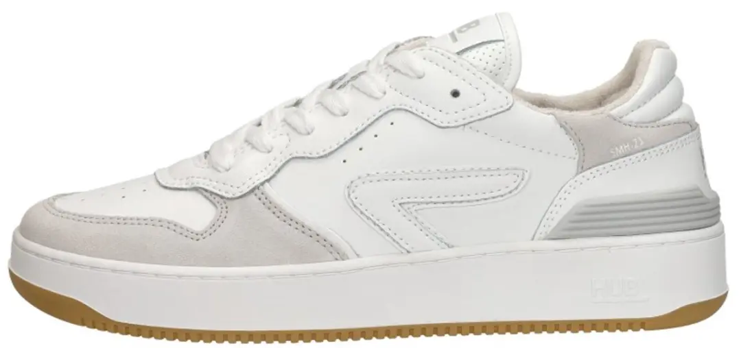 HUB Smash L68 Sneakers - Heren - Wit - Maat:47 - afbeelding 2 van 6
