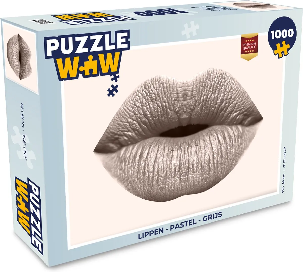 PuzzleWow Lippen Puzzel 1000 Stuks - Multicolor