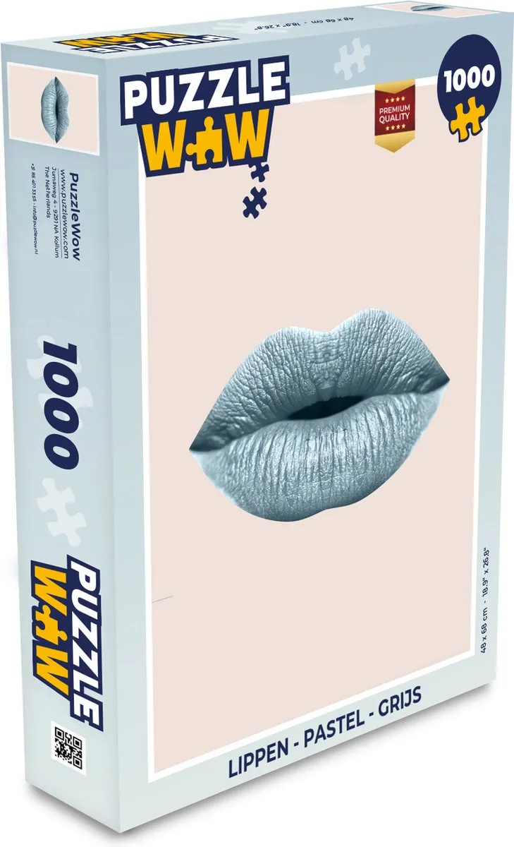 PuzzleWow Lippen Puzzel 1000 Stuks - Multicolor