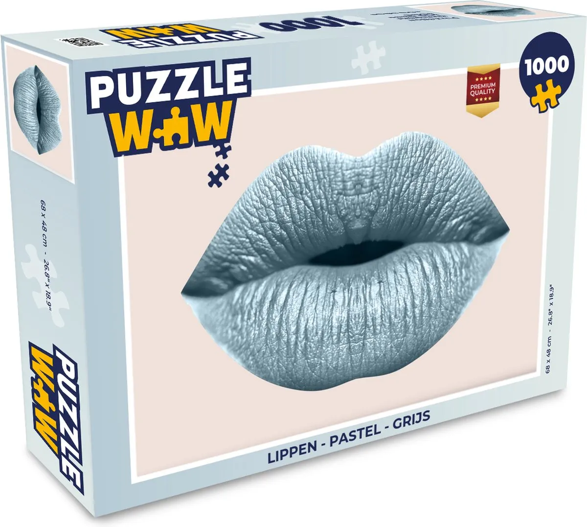 PuzzleWow Lippen Puzzel 1000 Stuks - Multicolor