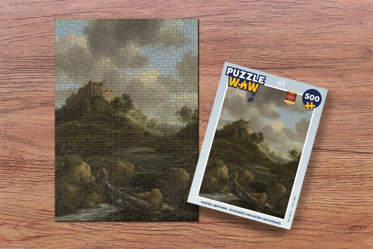 PuzzleWow Kasteel Bentheim Legpuzzel 500 Stuks - Multicolor