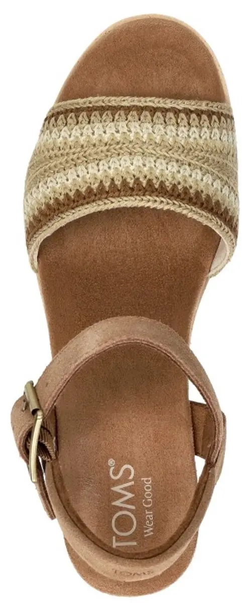 TOMS Diana Sandalen Touwzool - cognac - Maat 36 - afbeelding 4 van 6