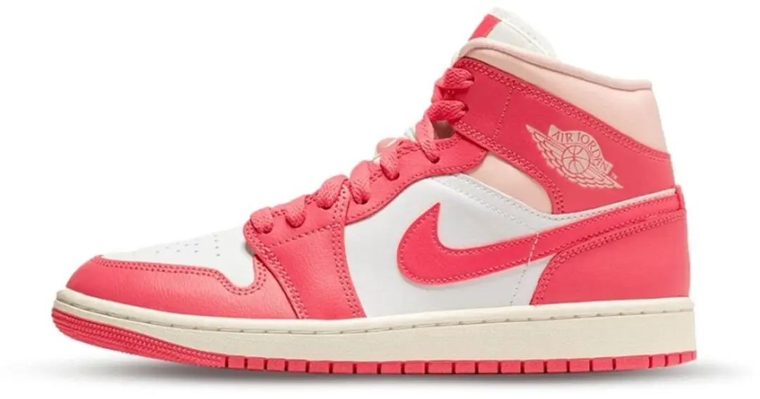 Nike Air Jordan 1 Mid Strawberries and Cream (Women's)