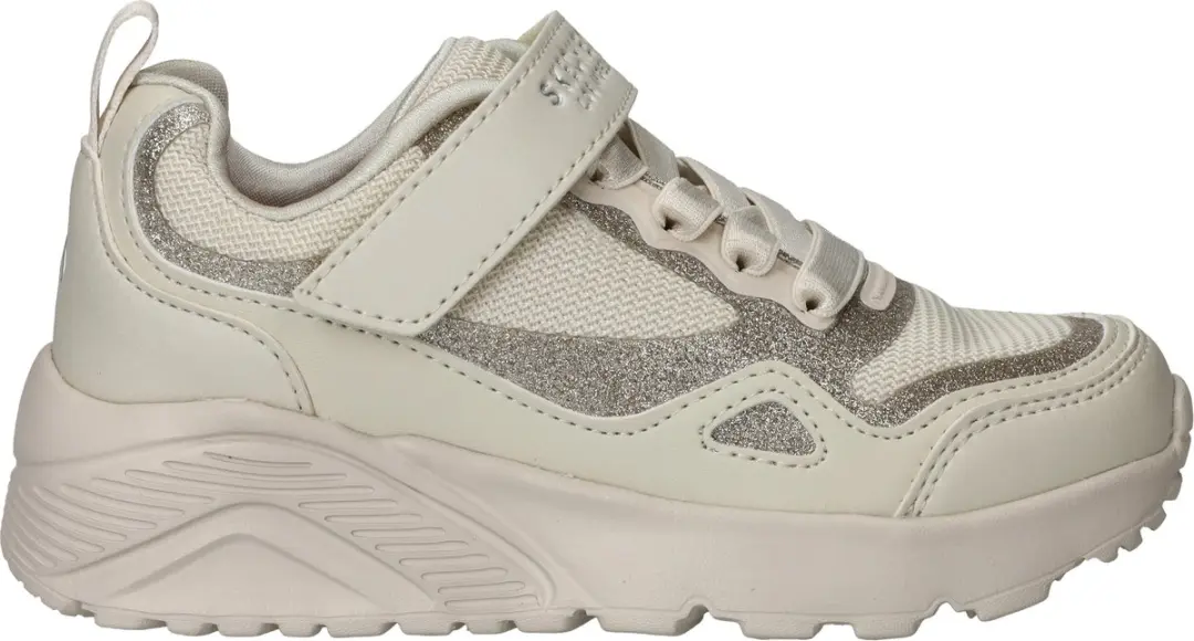 Skechers meisjes sneakers met goudkleurige details