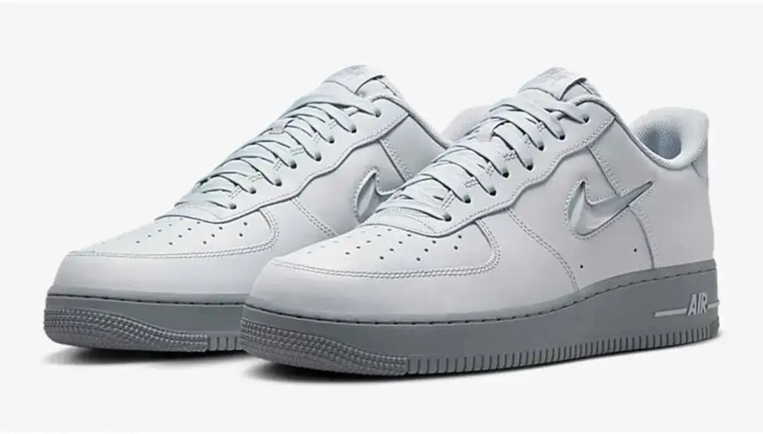 Nike Air Force 1 Jewel HM0621-001 Sneakers - Wolf Grey - afbeelding 2 van 5