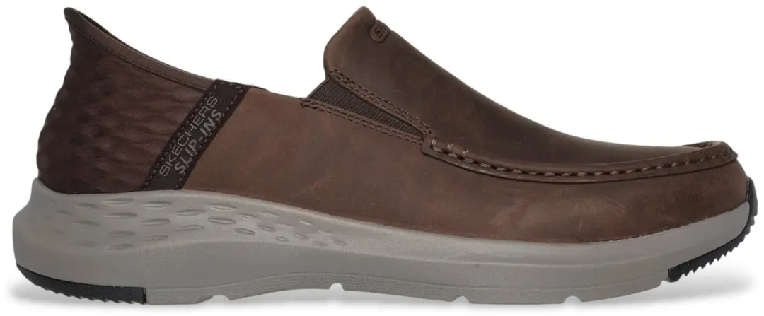 Skechers Slip-ins Relaxed Fit Parson Oswin Bruin Leer Slip-on Relaxed Fit Slippe
