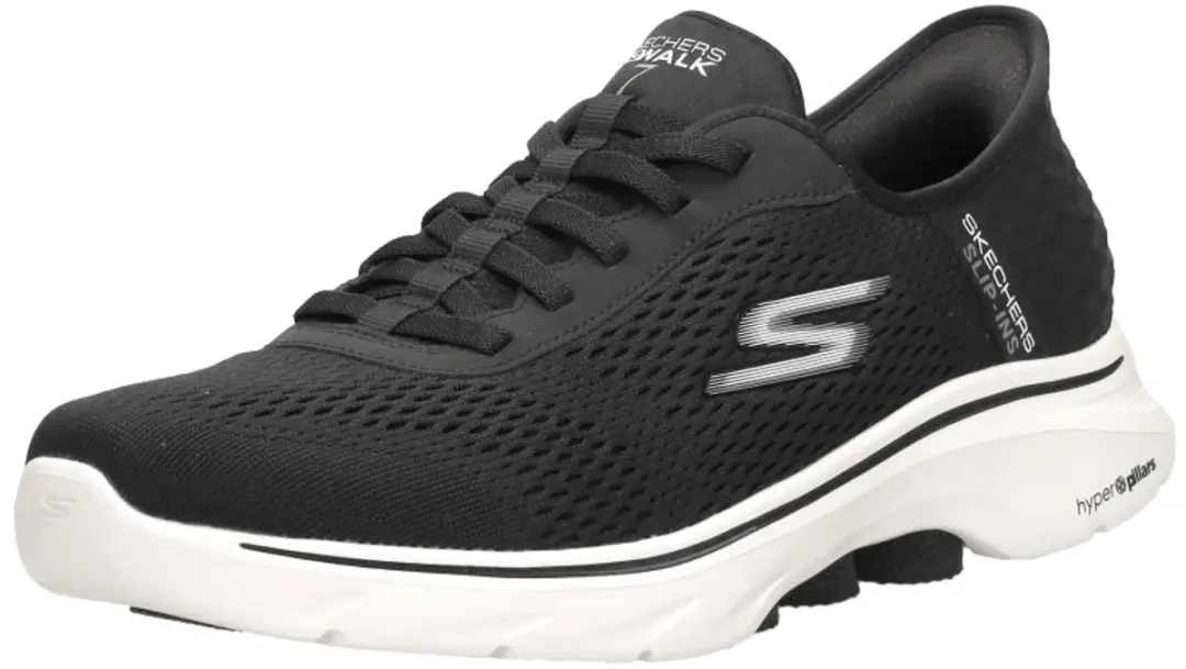 Skechers Slip-ins Go Walk 7 - Free Hand 2 - Heren Instappers - Zwart - afbeelding 4 van 6