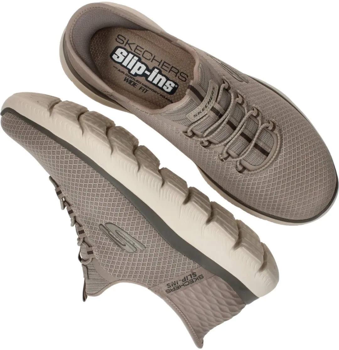 Skechers Summits Slip-ins Sneakers - Taupe - afbeelding 5 van 6
