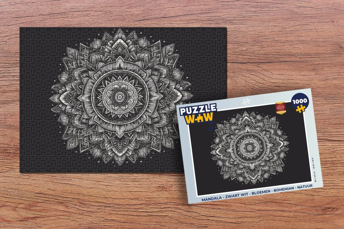 PuzzleWow Mandala Puzzel 1000 Stuks - 8720976920011