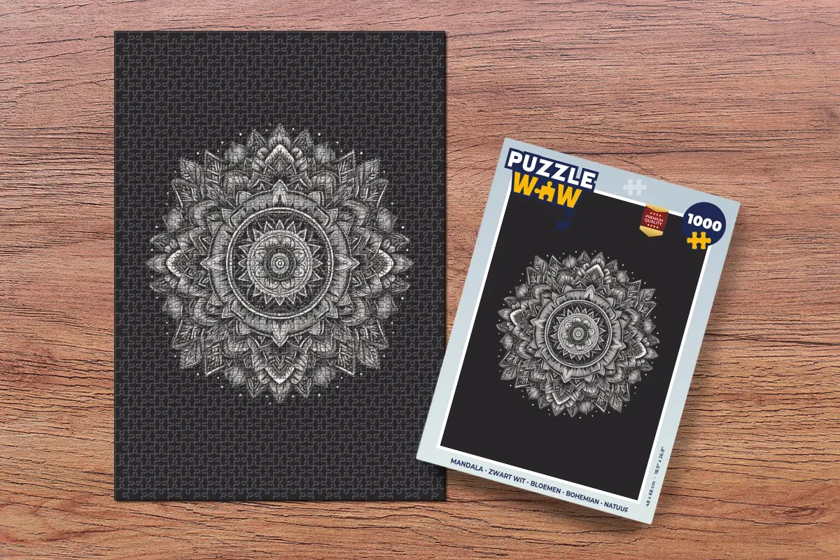 PuzzleWow Mandala Puzzel 1000 Stuks - 8720976920011
