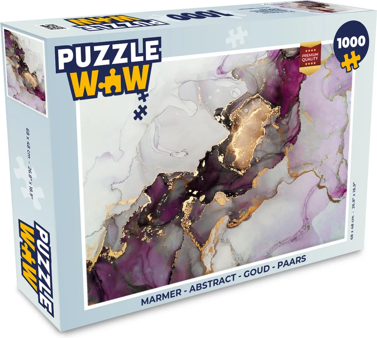 PuzzleWow Abstract Legpuzzel 1000 Stuks - Multicolor