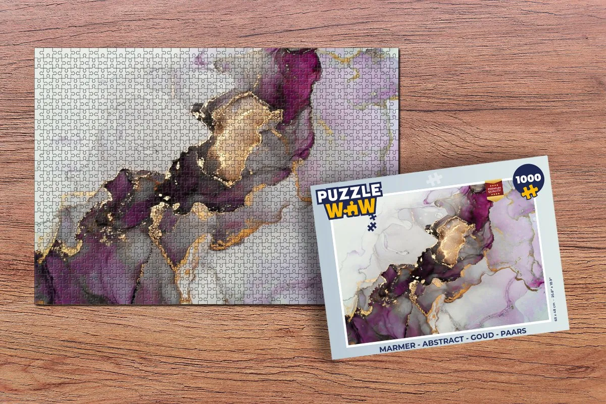 PuzzleWow Abstract Legpuzzel 1000 Stuks - Multicolor