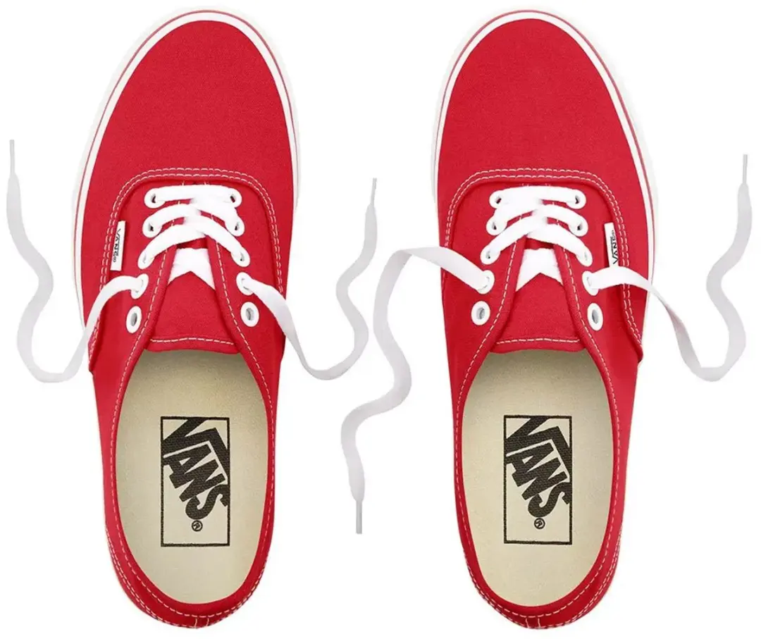 Vans Authentic Low Top Sneaker - Maat 35 - Rood