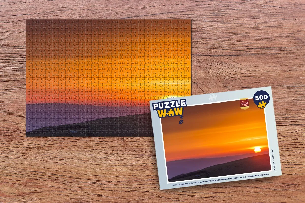 PuzzleWow Peak District Legpuzzel 500 Stuks - Multicolor