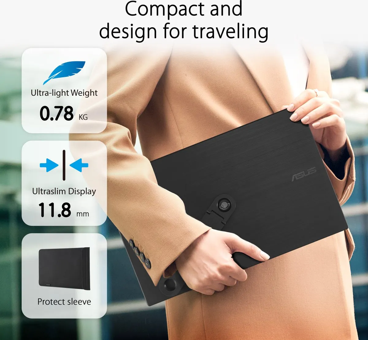 ASUS ZenScreen MB166CR Portable USB-C Monitor 15.6 inch - afbeelding 6 van 6