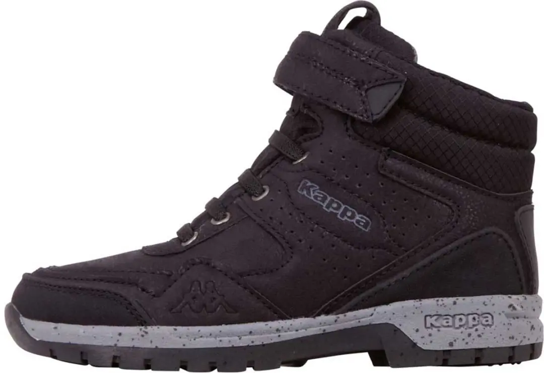 Kappa unisex kindersneaker hoog stijlcode 260732K 1116 zwart