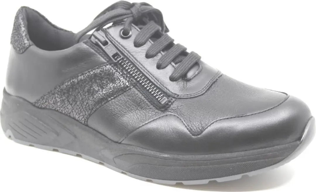 Solidus, 53504 01062, Zwarte sneakers wijdte H