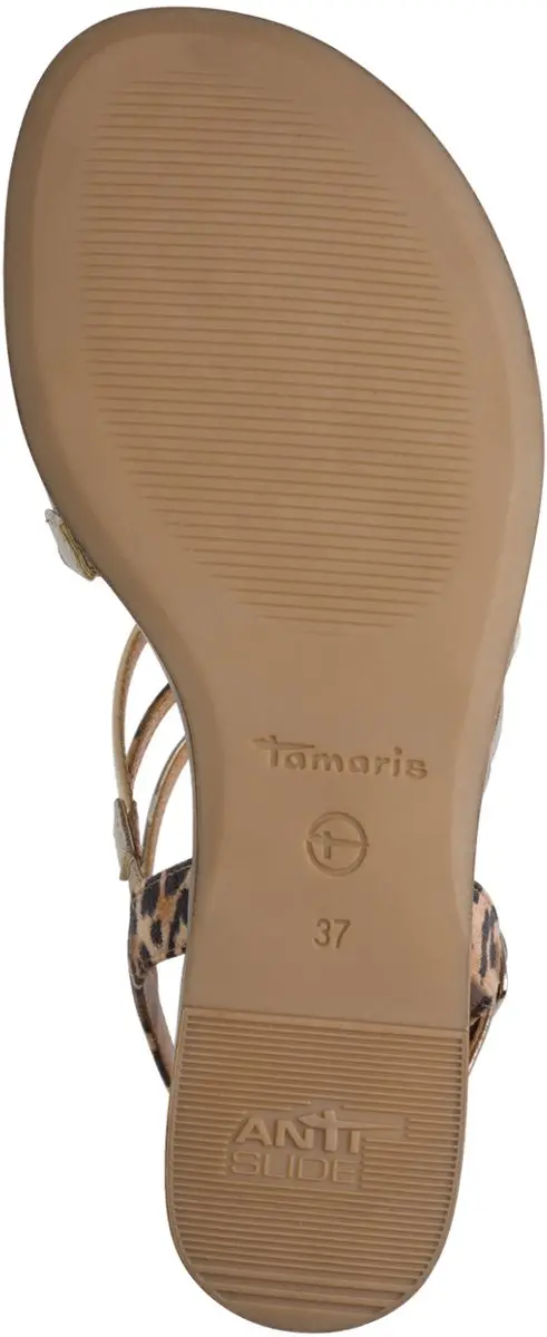 Tamaris 217240 Leopard Sandalen - Beige - Maat 40 - afbeelding 6 van 6