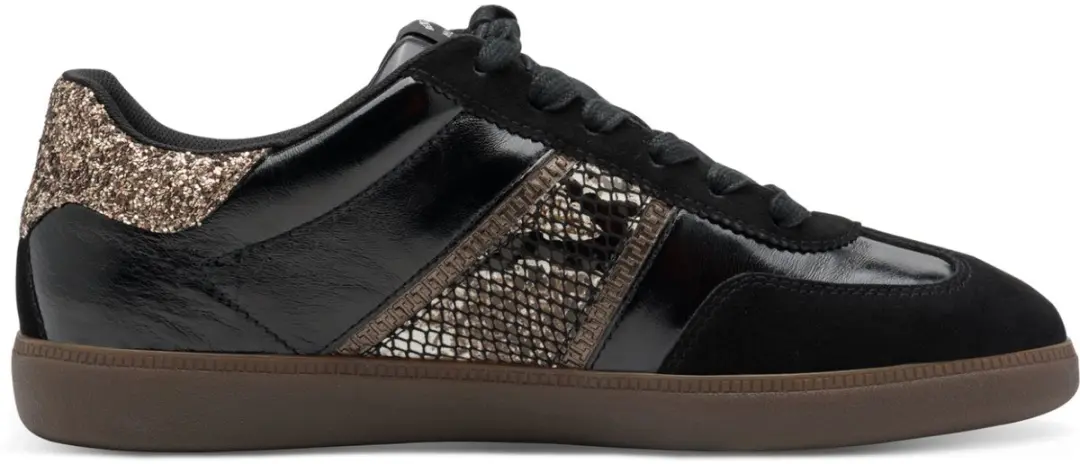 Tamaris Sneaker 1-23624-43 081 Dames Lage Damesschoenen Leer M2362443 zwart
