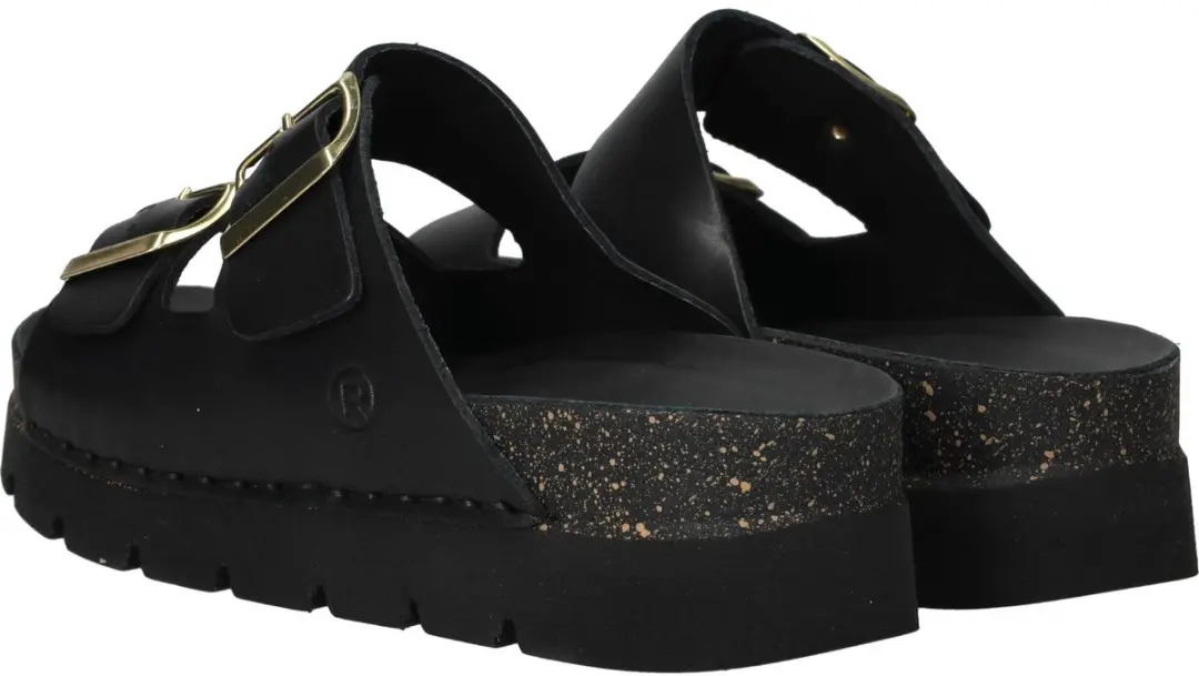 Rohde Dames Slides Slippers - Maat 36 - Zwart - afbeelding 4 van 5