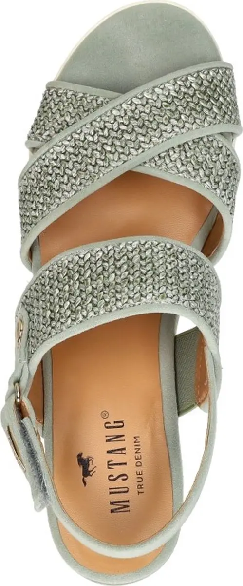 Mustang Sandalen Plat Sandalen Plat - Groen - Maat 42 - afbeelding 4 van 6