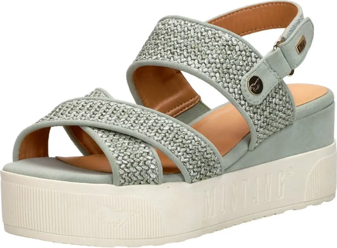 Mustang Sandalen Plat Sandalen Plat - Groen - Maat 42 - afbeelding 3 van 6