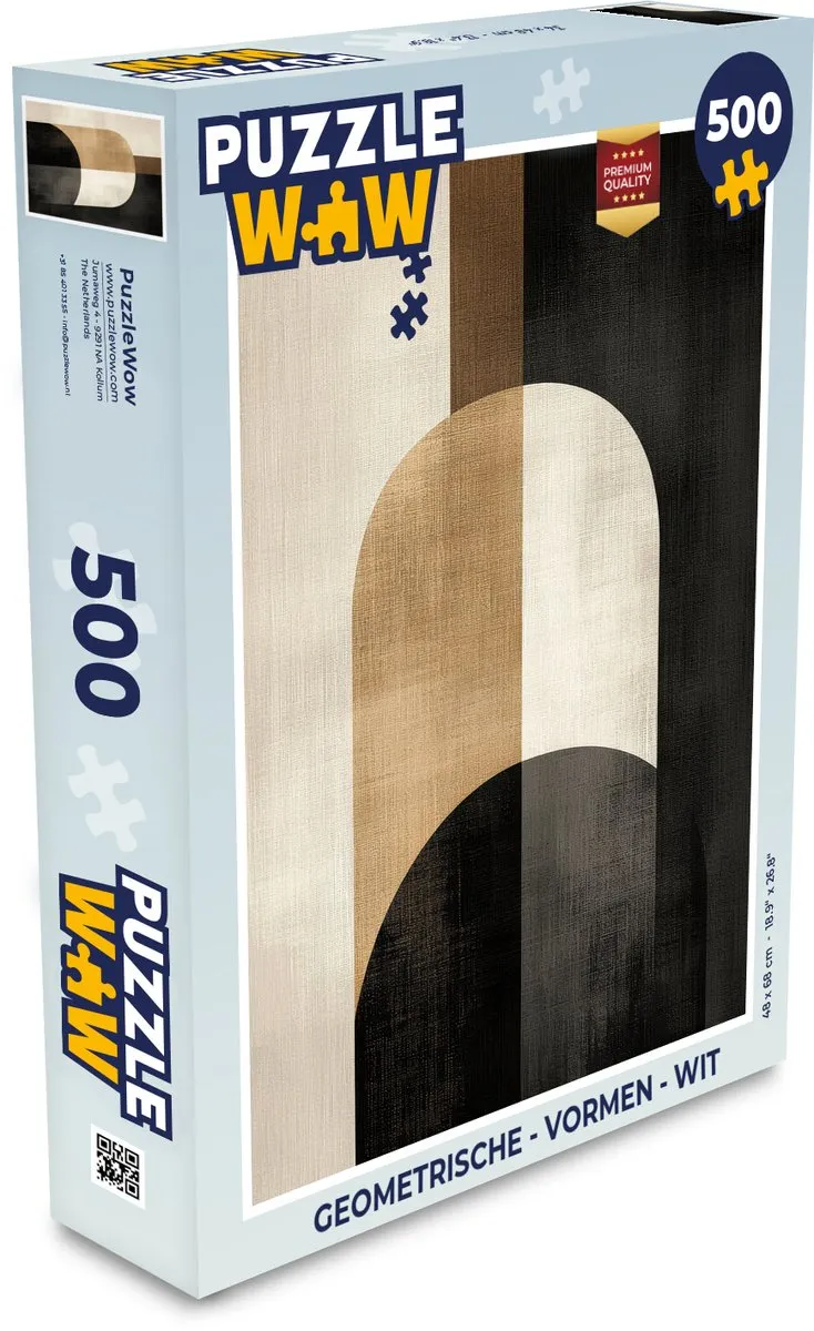 PuzzleWow Geometrische Vormen Legpuzzel 500 Stuks - MPN 8721179515868