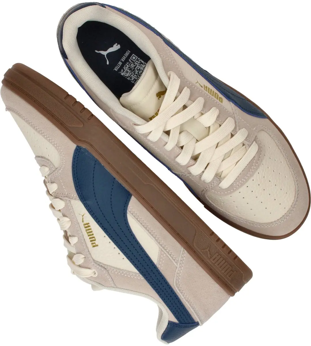 PUMA Caven III OG Unisex Sneakers - Silver Fog/Persian Blue/Alpine Snow - afbeelding 3 van 6