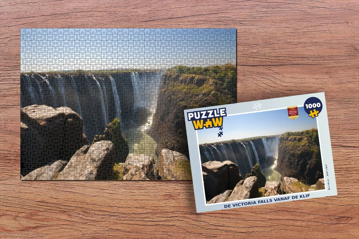 PuzzleWow De Victoria Falls Legpuzzel 1000 Stuks - Multicolor