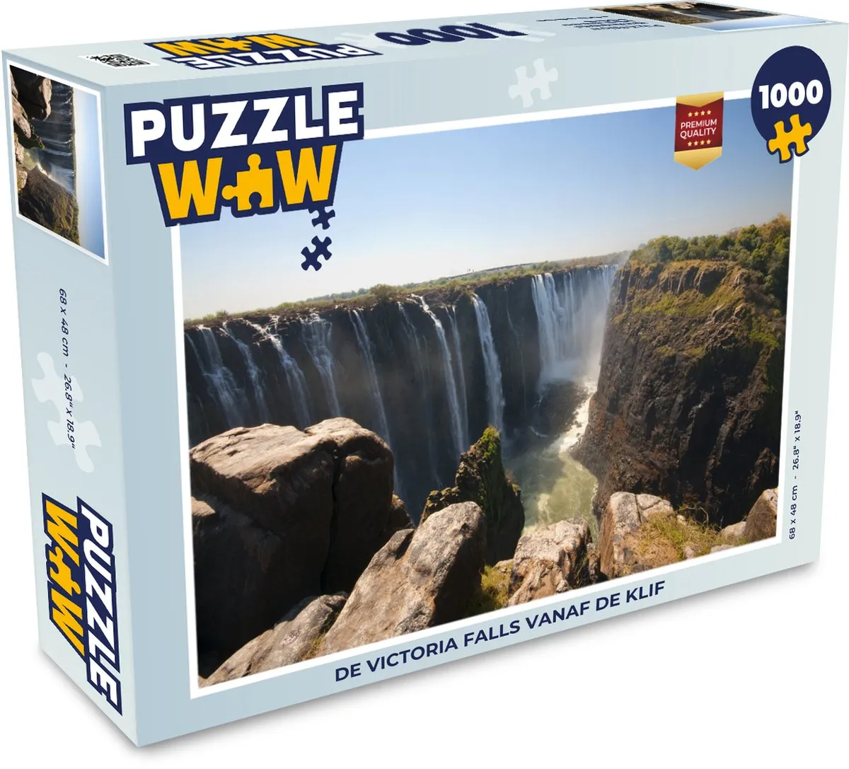 PuzzleWow De Victoria Falls Legpuzzel 1000 Stuks - Multicolor