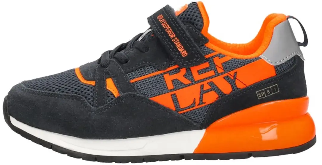 Replay Shoot Jr11 Sneakers Jongens - Leren Sneaker - Blauw - Maat 28 - afbeelding 2 van 6