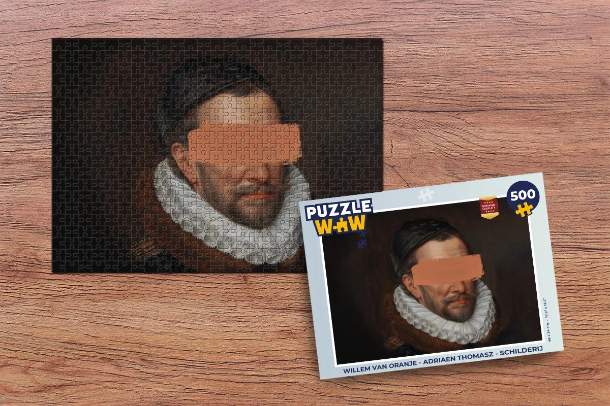 PuzzleWow Willem van Oranje Legpuzzel 500 Stuks - Multicolor