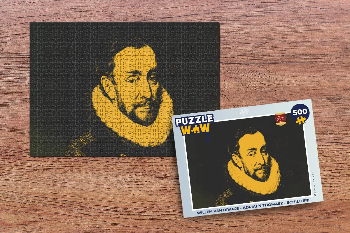 PuzzleWow Willem van Oranje Legpuzzel 500 Stuks - Multicolor