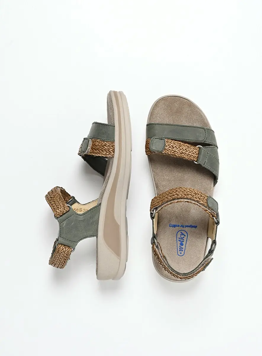 Wolky Dames Sandalen 01056 Acula - 38 - Groen - afbeelding 5 van 6