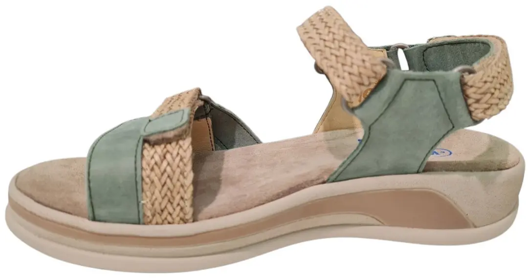 Wolky Dames Sandalen 01056 Acula - 38 - Groen - afbeelding 4 van 6