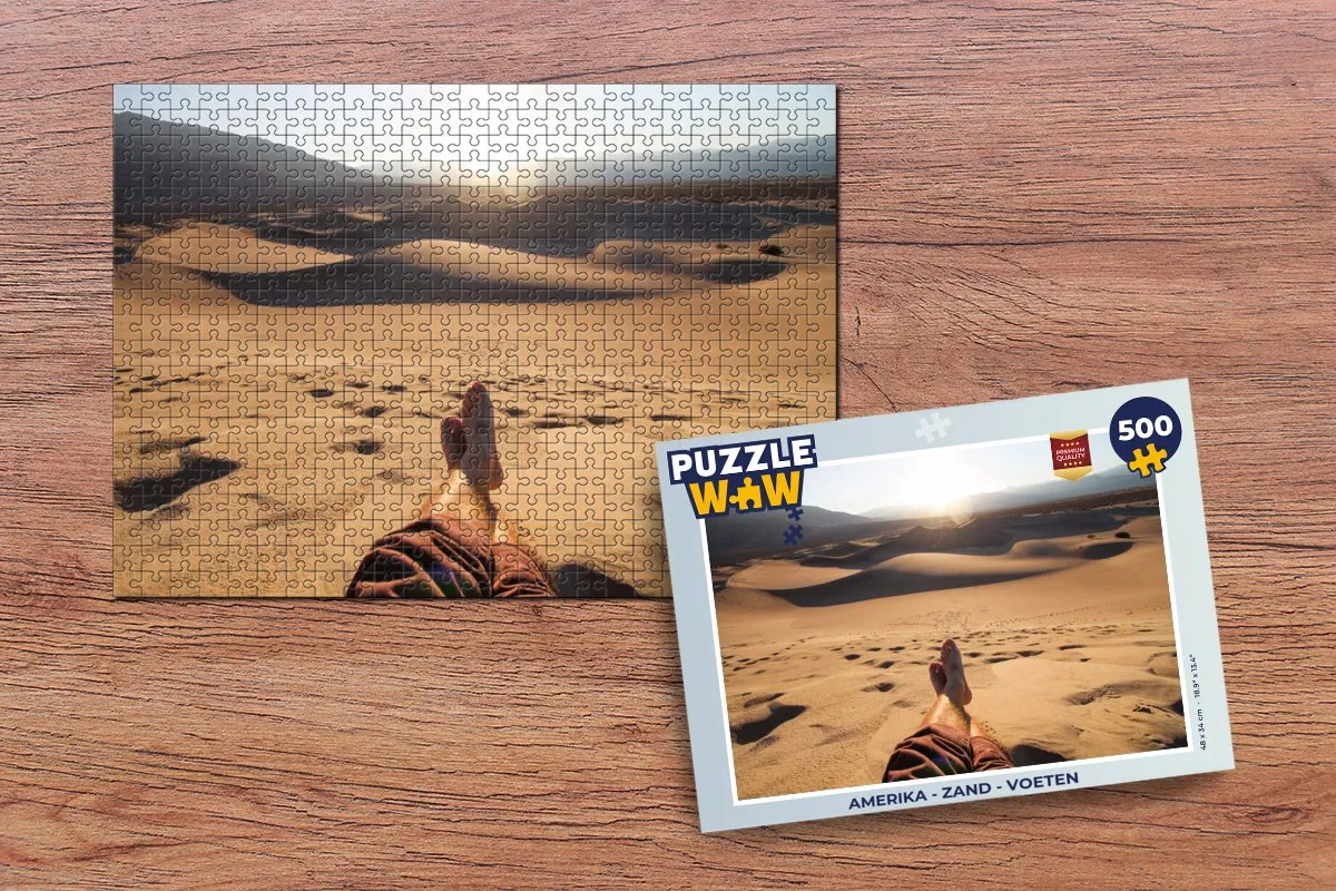 PuzzleWow Amerika Legpuzzel 500 Stuks - Multicolor