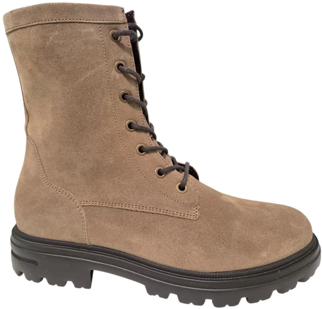 Hartjes Suede Beige Dames Veterboots H