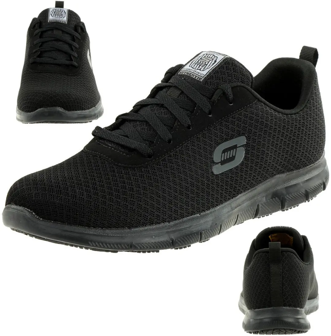 Skechers dames werkschoen WORK GHENTER BRONAUGH sneakers zwart