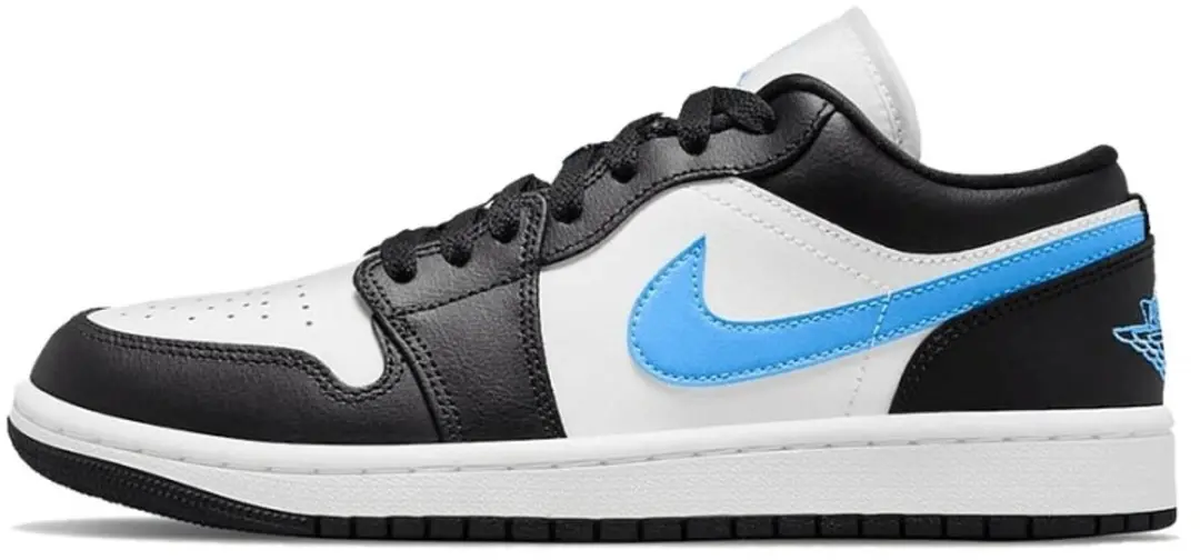 JORDAN 1 LOW "BLACK UNIVERSITY BLUE WHITE" EU36.5