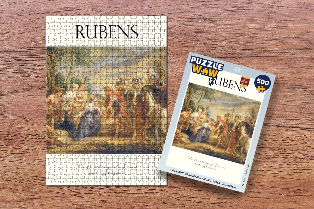 PuzzleWow Legpuzzel The Meeting of David and Abigaïl Rubens - 500 Stuks - Multicolor