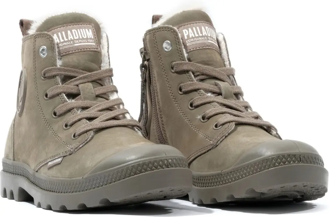 Palladium Pampa Hi Zip WL Hoge Sneakers - Groen 38