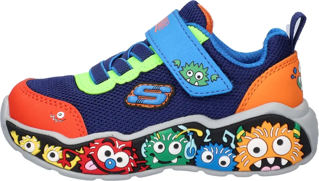 Skechers Play Scene Klittenbandschoen - Maat 22 - Blauw - afbeelding 5 van 6