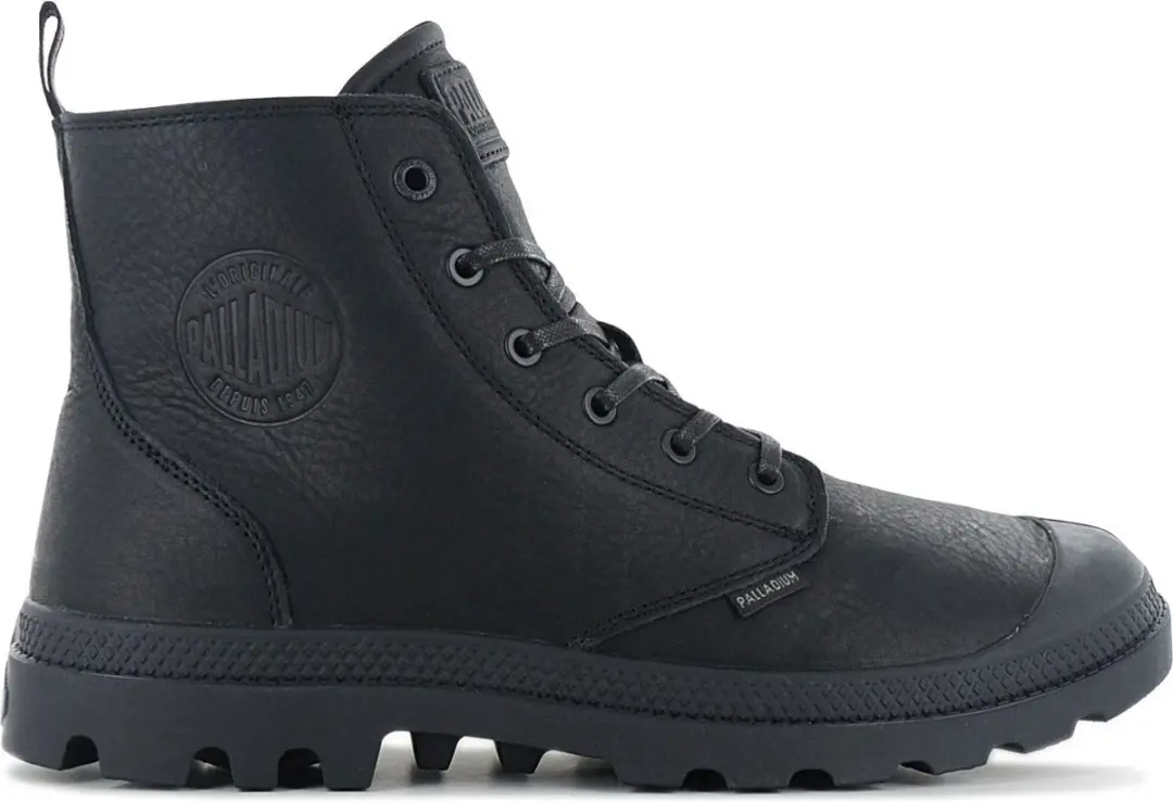PALLADIUM Unisex Pampa leren ESS-laarzen, enkellaarzen 76888 zwart