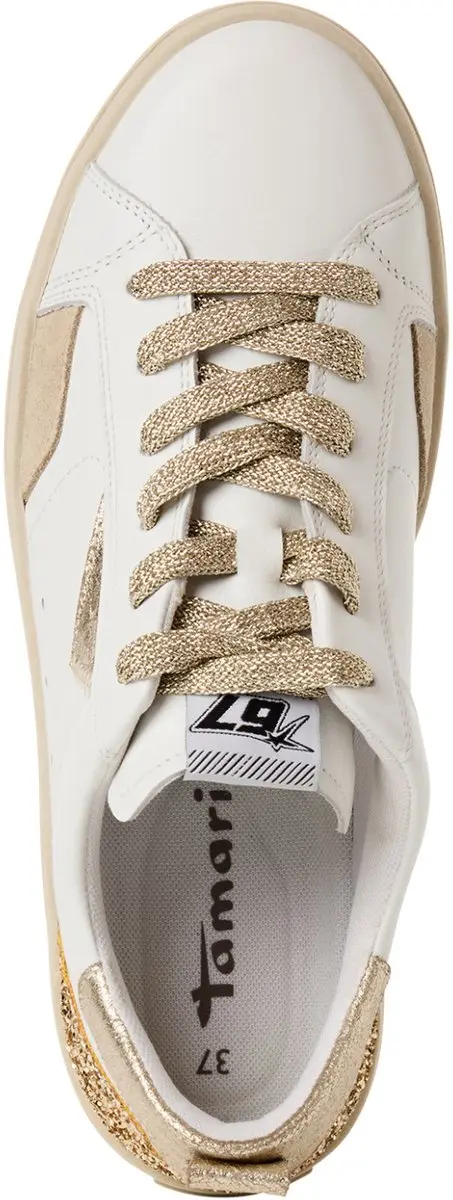 Tamaris Dames Veterschoenen 37 - Lt Gold Comb - afbeelding 3 van 6
