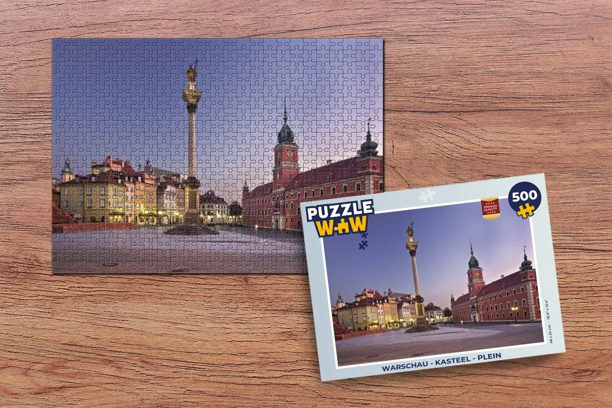 PuzzleWow Warschau Kasteel Legpuzzel 500 Stuks - Multicolor