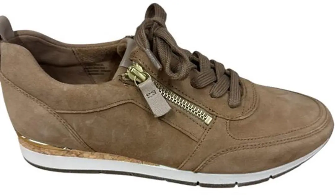 Gabor Suede Veter Rits 7391 4 - Cognac - afbeelding 6 van 6