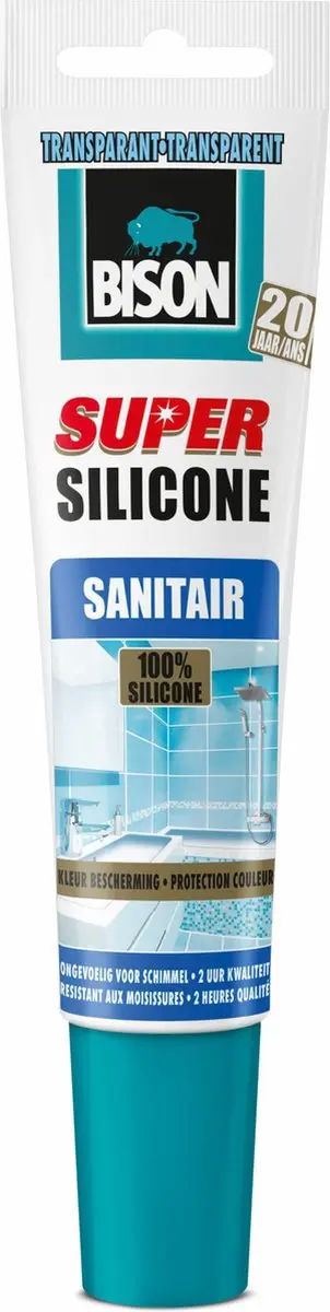Bison Super Silicone Transparant Kit 150ml