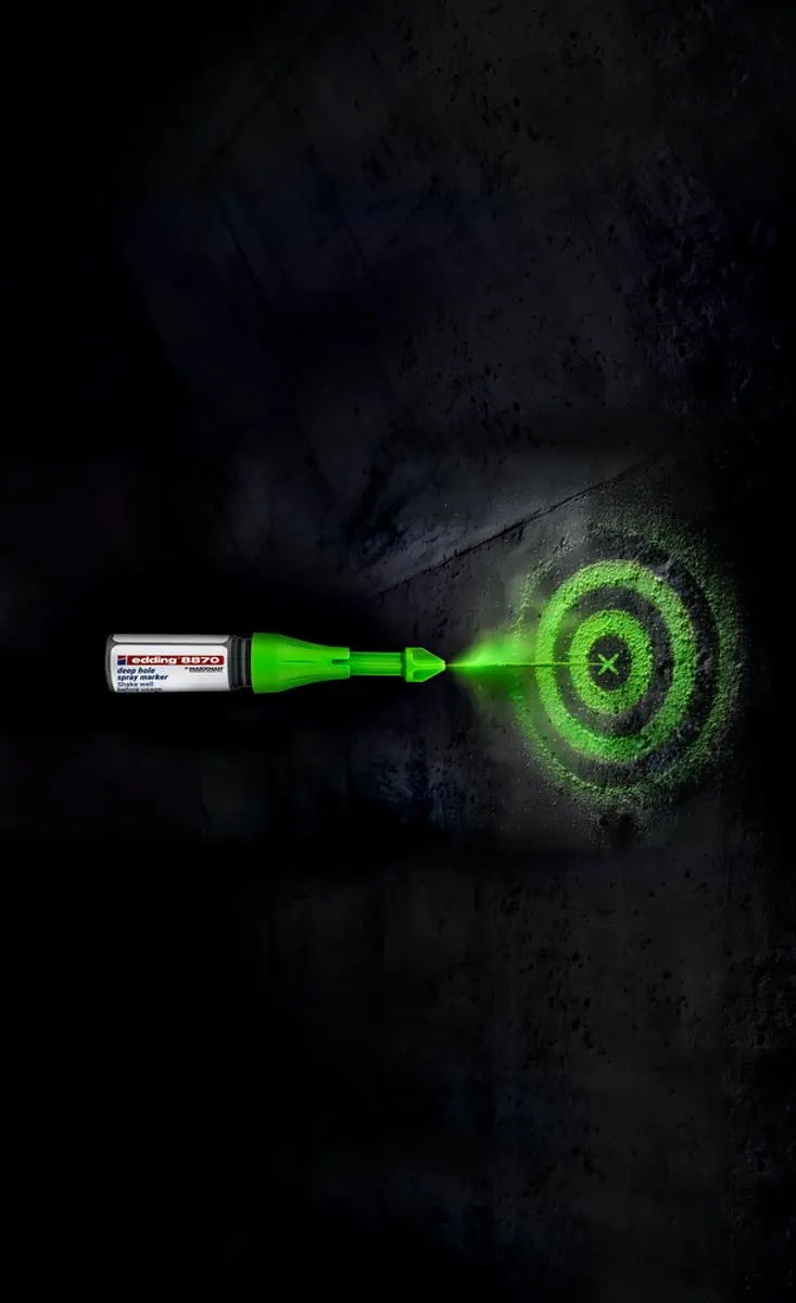 edding 8870 Markeringsspray Neongroen - 1 Stuks