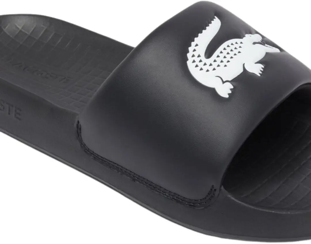 Lacoste Serve Slide 1.0 125 1 CMA Heren Slippers - Zwart/Wit