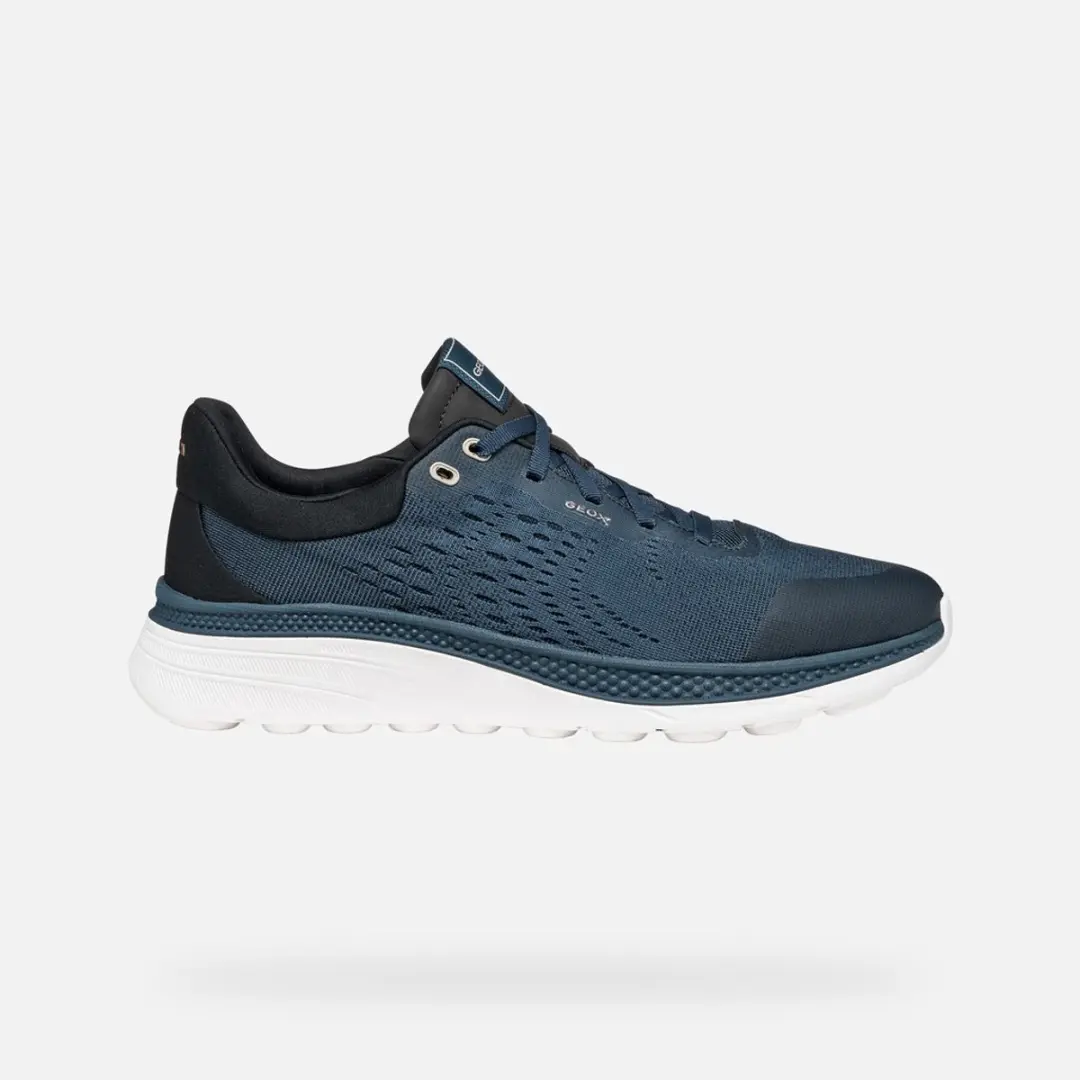 Geox Spherica Actif X1 Heren Sneakers - 43 - Donkerblauw/Zwart - afbeelding 6 van 6